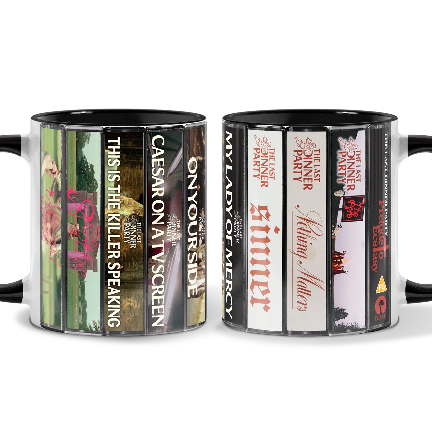 The Last Dinner Party Albums Cassette Collection Retro Accent Mug