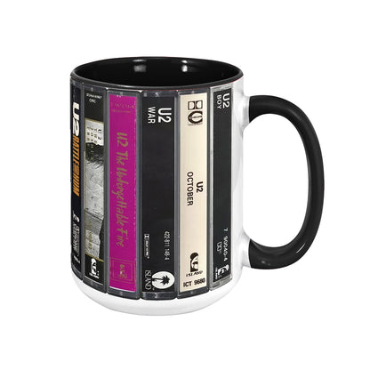 U2 Albums Cassette Retro Collection Accent Mug – MTervoDesign