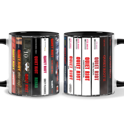 Quiet Riot Albums Cassette Collection Retro Accent Mug