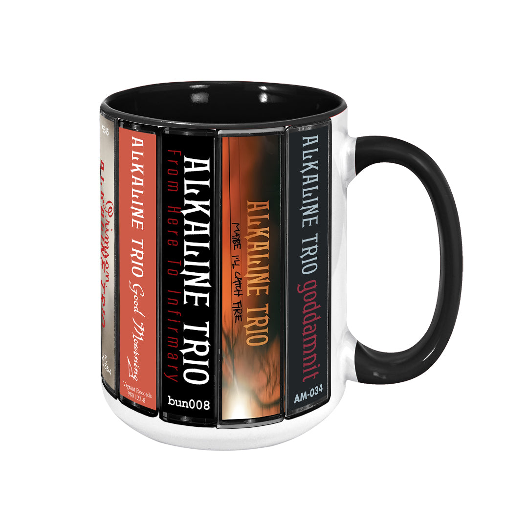 Alkaline Trio Albums Cassette Collection Retro Accent Mug
