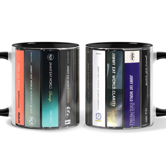 Jimmy Eat World Albums Cassette Collection Retro Accent Mug