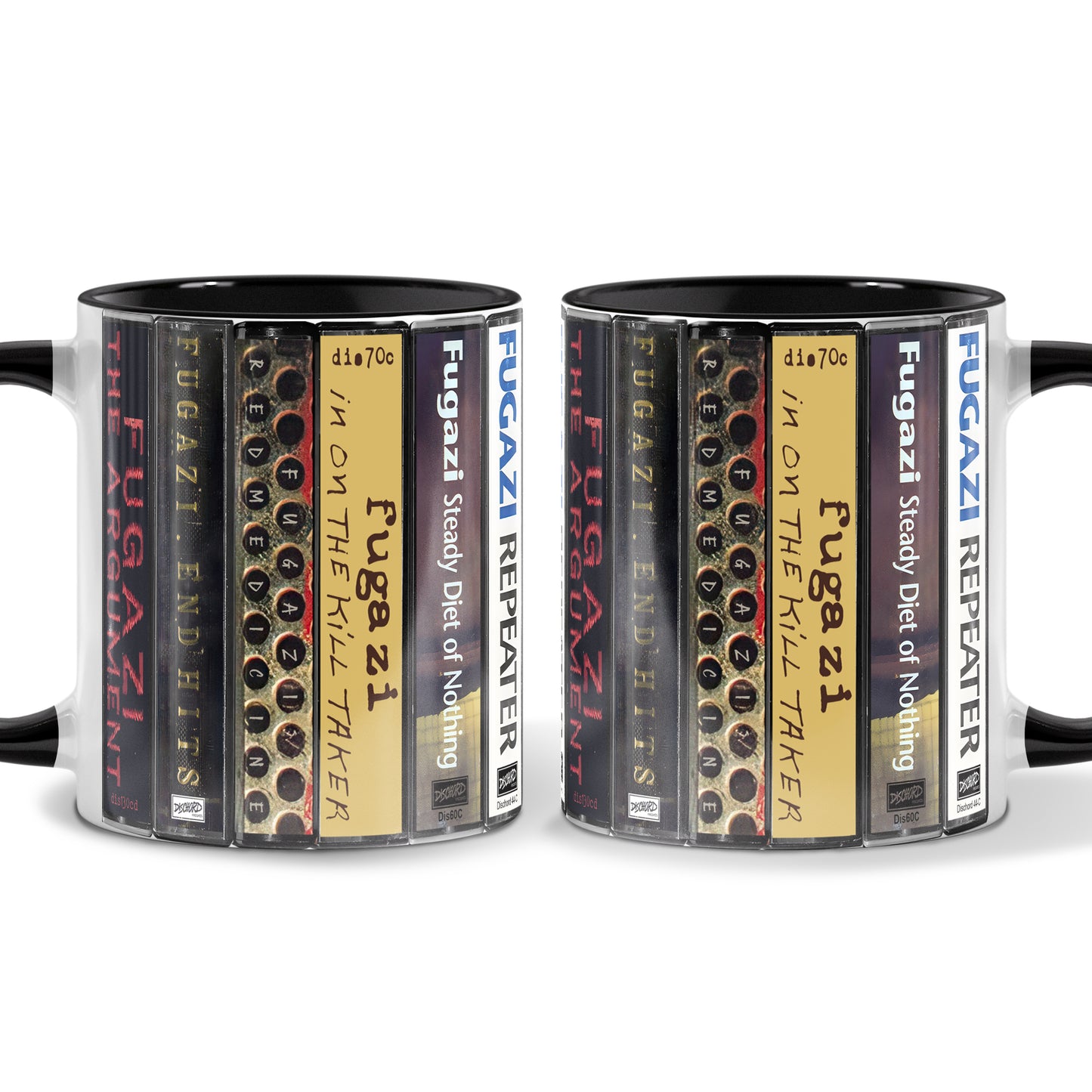 Fugazi Albums Cassette Collection Retro Accent Mug