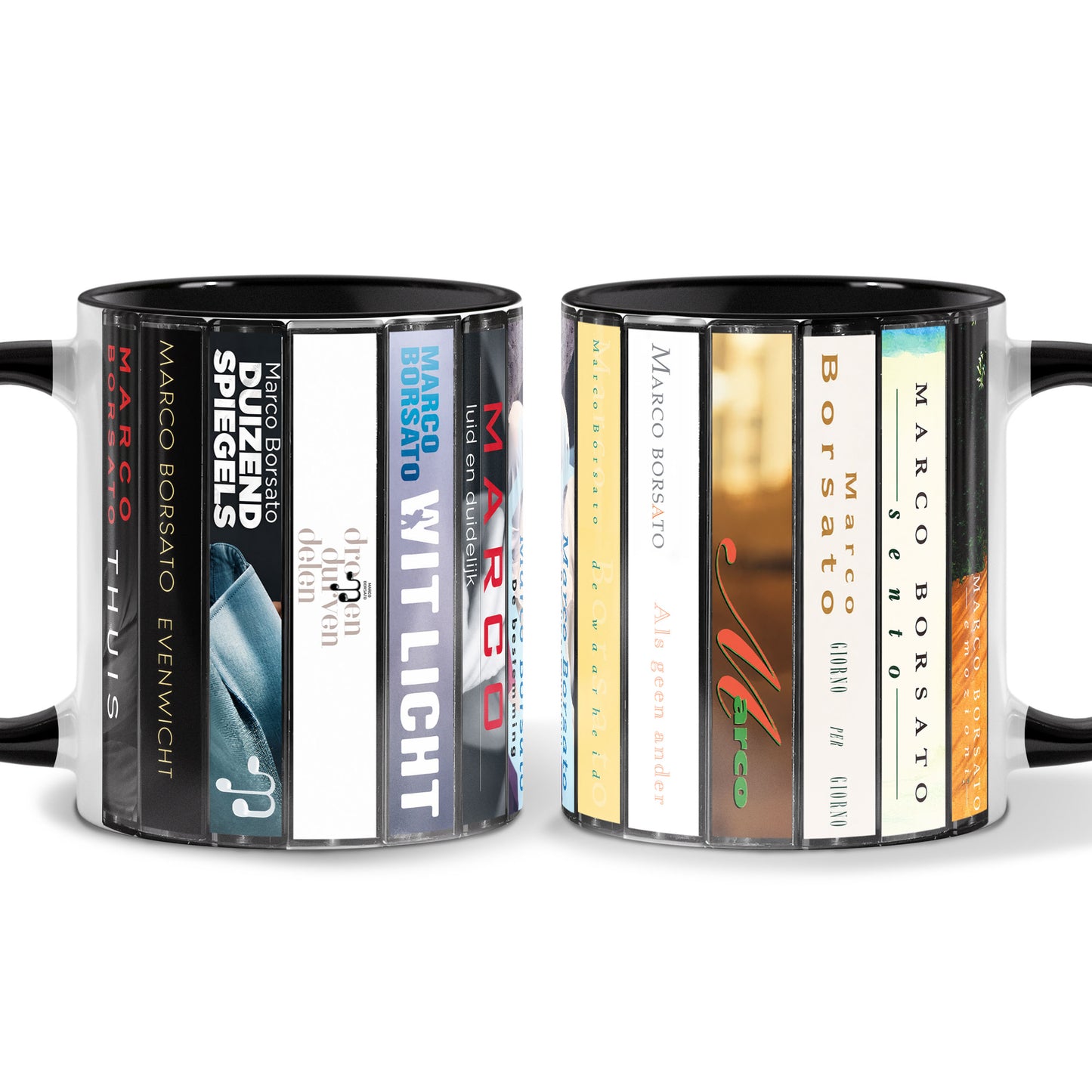 Marco Borsato Albums Cassette Collection Retro Accent Mug