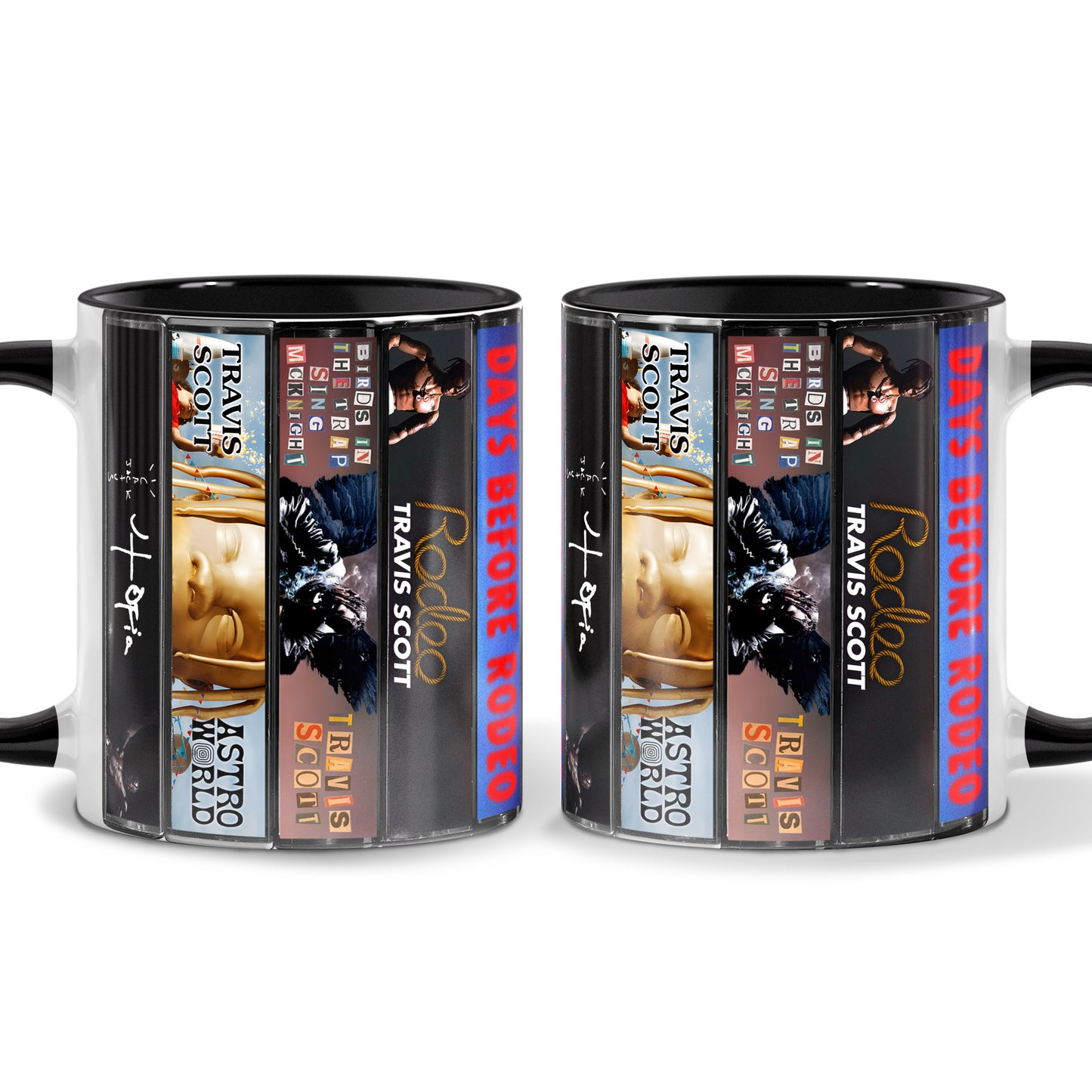 Travis Scott Albums Cassette Collection Retro Accent Mug