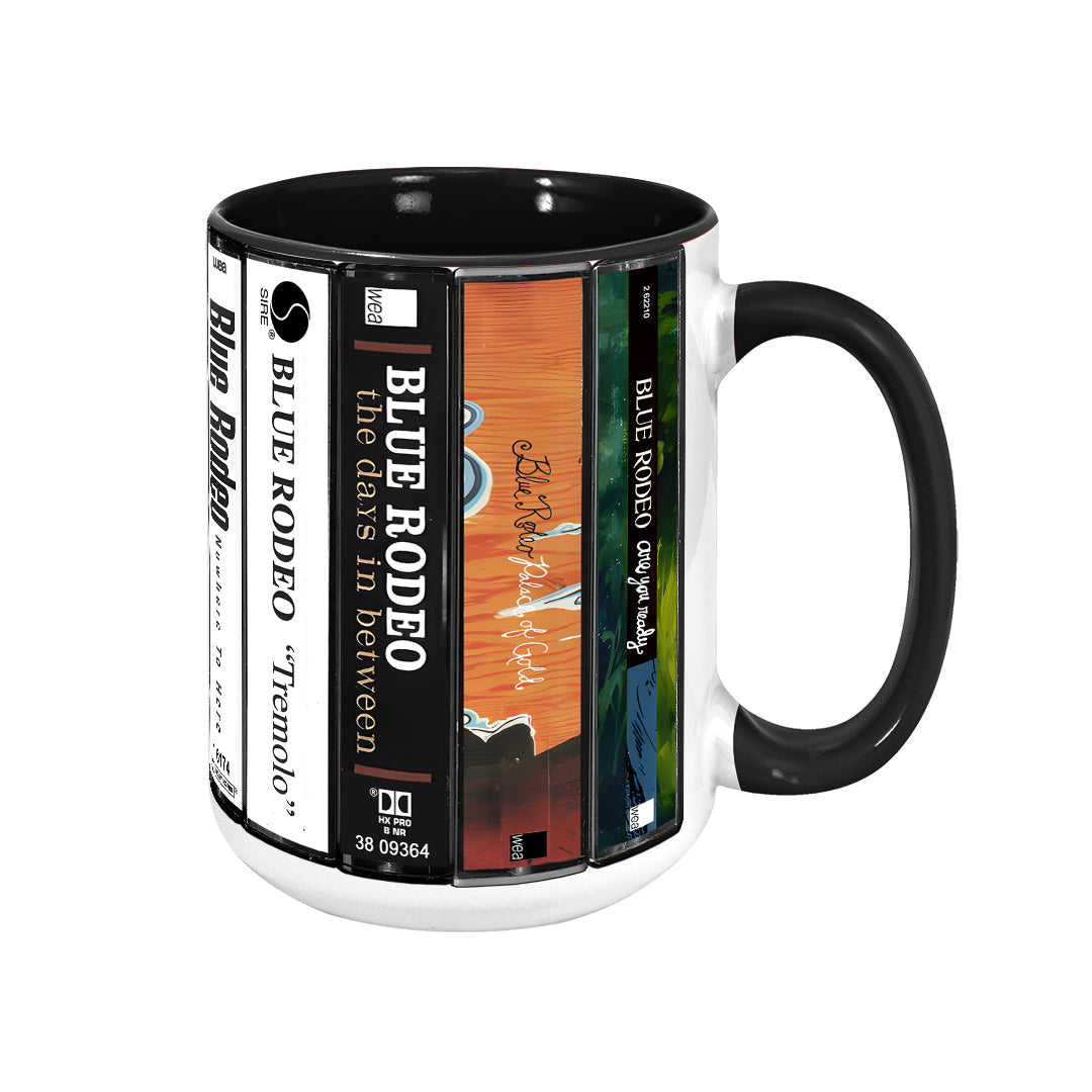 Blue Rodeo Albums Cassette Collection Retro Accent Mug