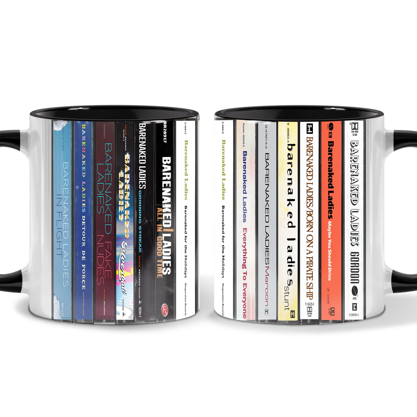 Barenaked Ladies Albums Cassette Collection Retro Accent Mug