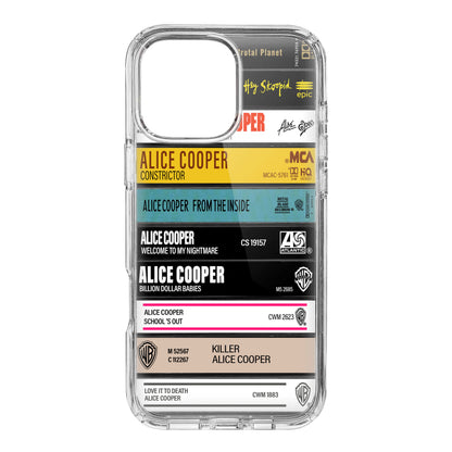 Alice Cooper Albums Cassette Collection Retro Phone Case