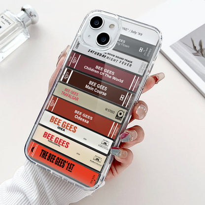 Bee Gees Albums Cassette Collection Retro Phone Case