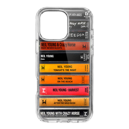 Neil Young Albums Cassette Collection Retro Phone Case
