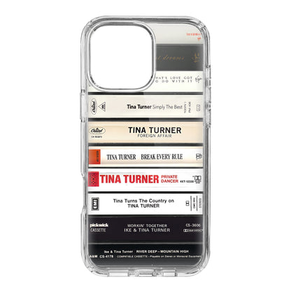 Tina Turner Albums Cassette Collection Retro Phone Case