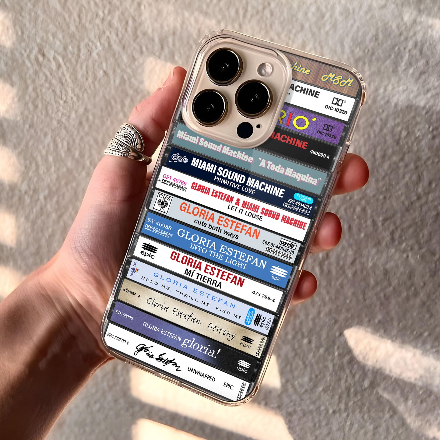 Miami Sound Machine Albums Cassette Collection Retro Phone Case