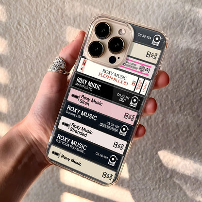 Roxy Music Albums Cassette Collection Retro Phone Case