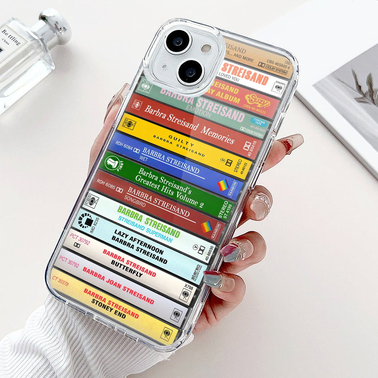 Barbra Streisand Albums Cassette Collection Retro Phone Case