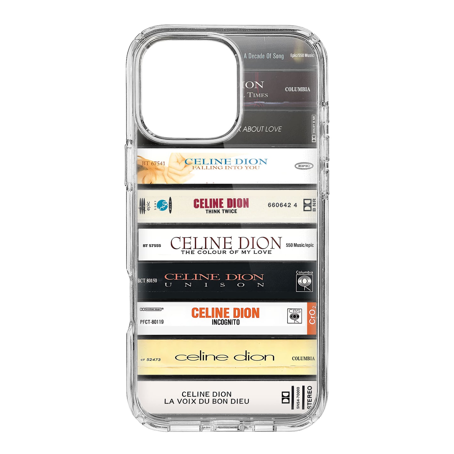 C��line Dion Albums Cassette Collection Retro Phone Case