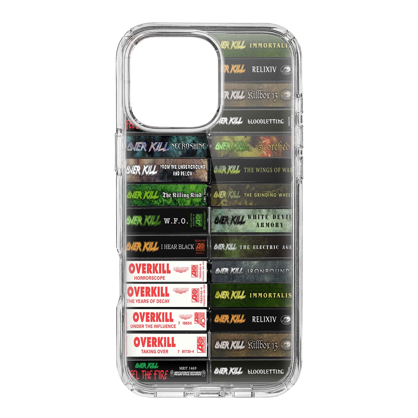 Overkill Albums Cassette Collection Retro Phone Case