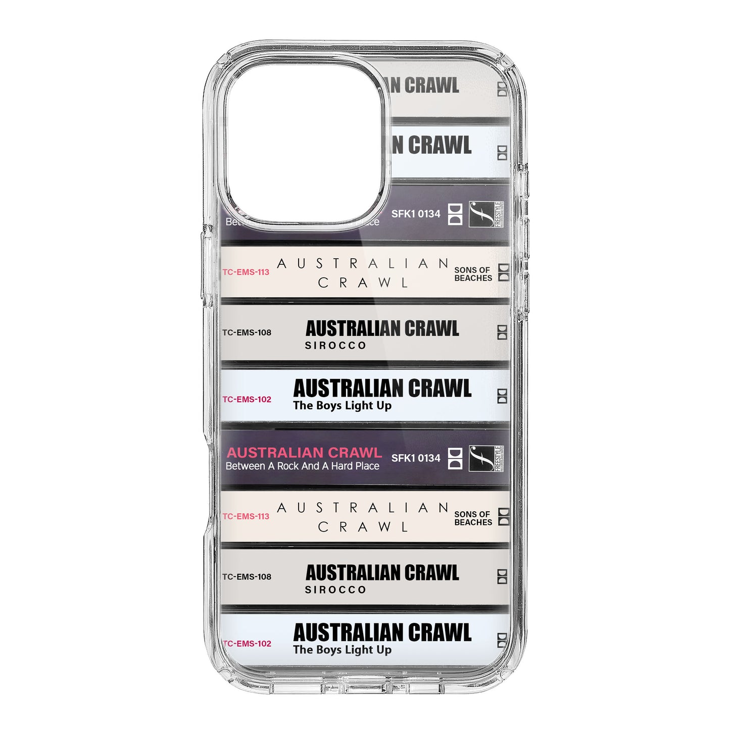 Australian Crawl Albums Cassette Collection Retro Phone Case