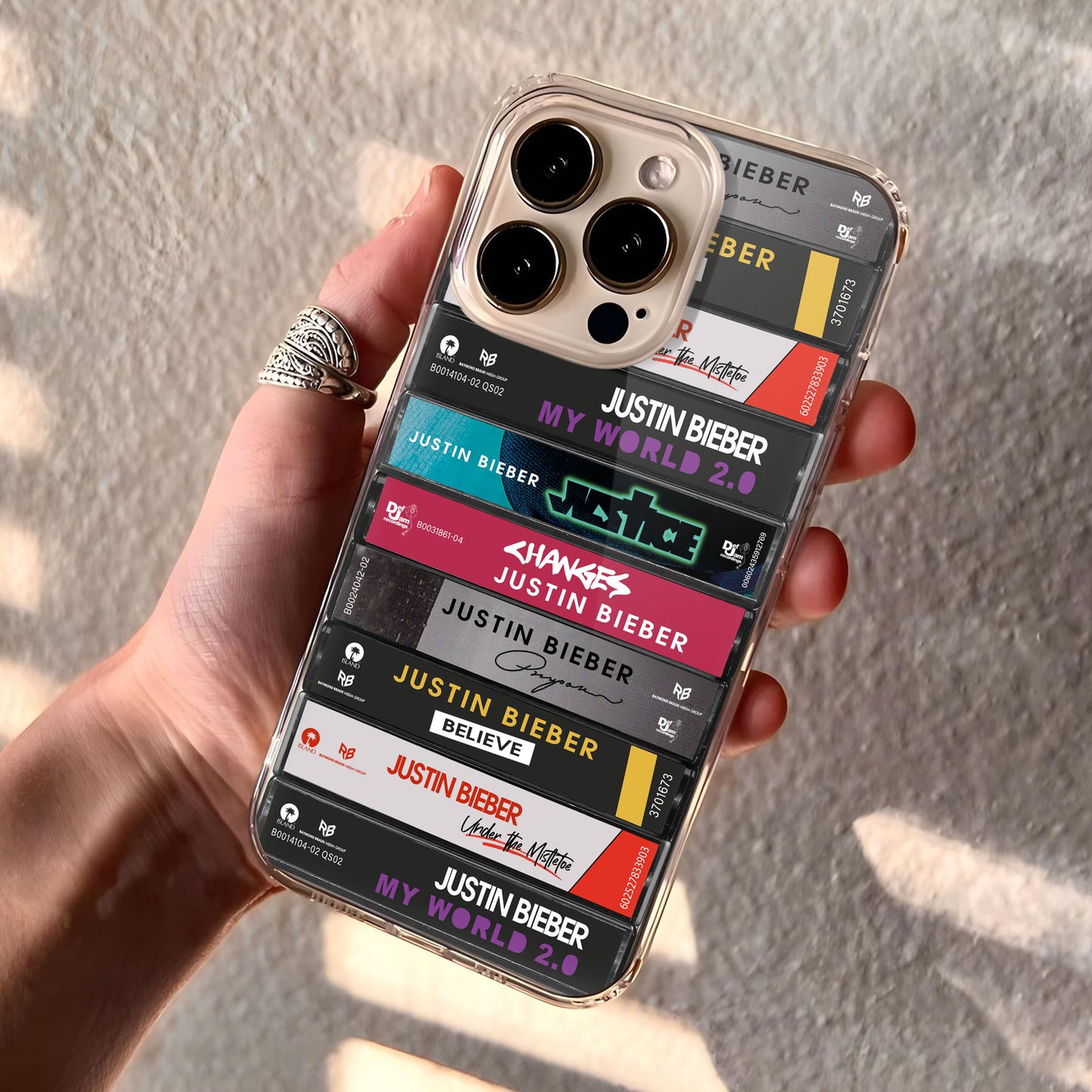 Justin Bieber Albums Cassette Collection Retro Phone Case
