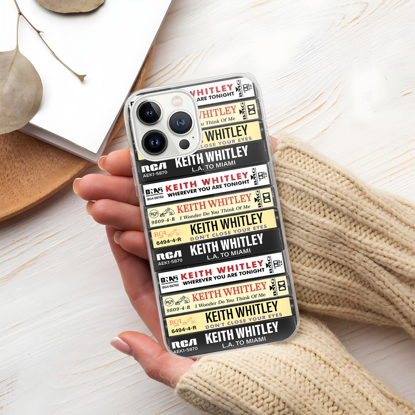 Keith Whitley Albums Cassette Collection Retro Phone Case