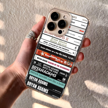 Bryan Adams Albums Cassette Collection Retro Phone Case