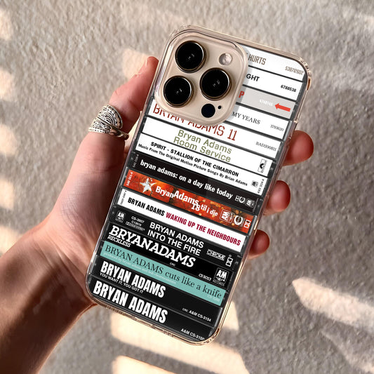 Bryan Adams Albums Cassette Collection Retro Phone Case
