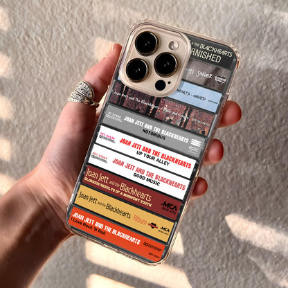 Joan Jett & The Blackhearts Albums Cassette Collection Retro Phone Case