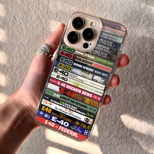 E-40 Albums Cassette Collection Retro Phone Case