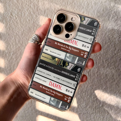 Kendrick Lamar Albums Cassette Collection Retro Phone Case