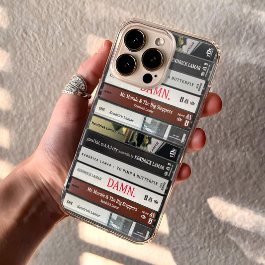 Kendrick Lamar Albums Cassette Collection Retro Phone Case