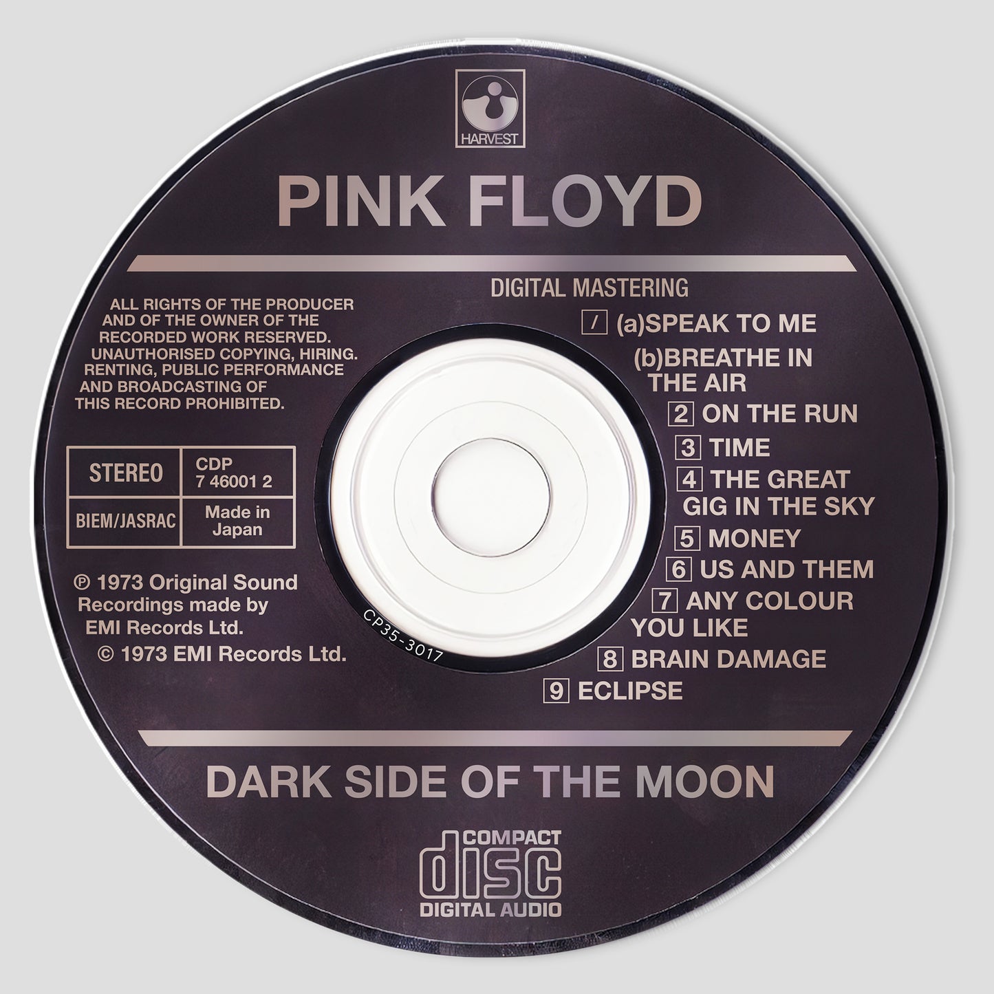 The Dark Side Of The Moon Albums CD Magnetic Phone Grip - Pink Floyd