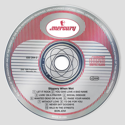 Slippery When Wet Albums CD Magnetic Phone Grip - Bon Jovi