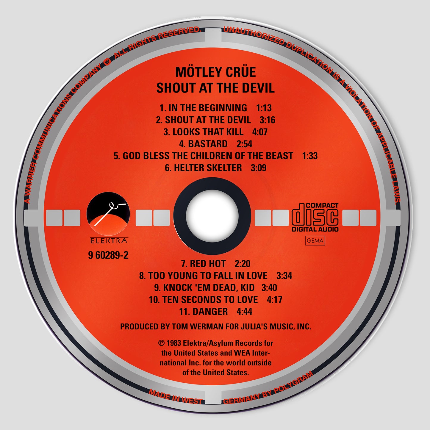 Shout At The Devil CD Magnetic Phone Grip - Mötley Crüe