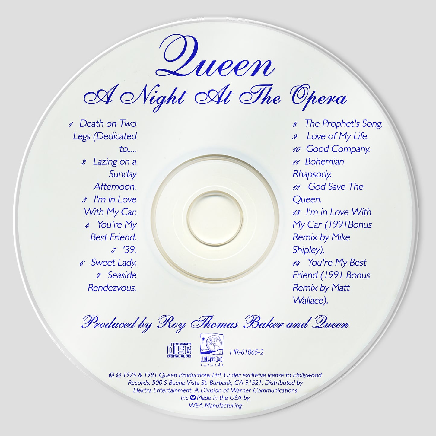 A Night At The Opera CD Magnetic Phone Grip - Queen