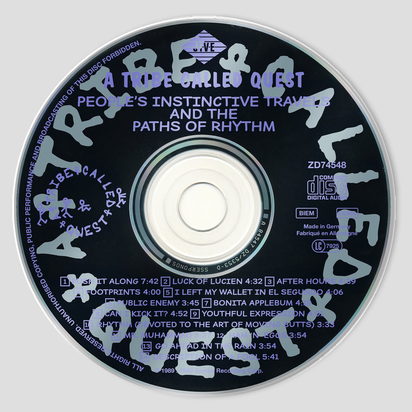 People's Instinctive Travels And The Paths Of Rhythm CD Magnetic Phone Grip - A Tribe Called Quest