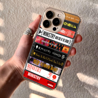 Ministry Albums Cassette Collection Retro Phone Case