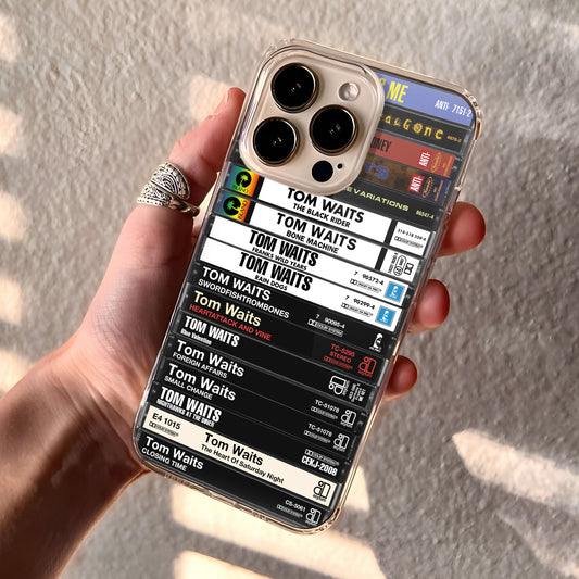 Tom Waits Albums Cassette Collection Retro Phone Case