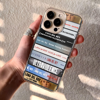 Lana Del Rey Albums Cassette Collection Retro Phone Case