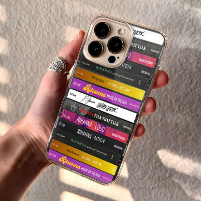 Rihanna Albums Cassette Collection Retro Phone Case