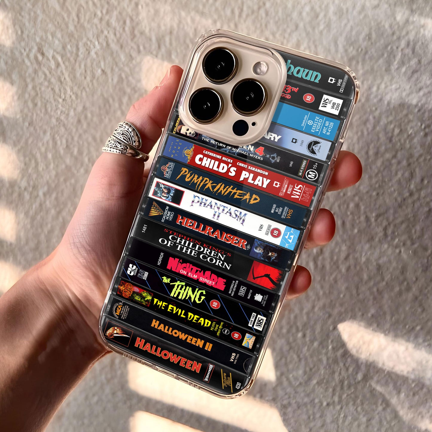 Iconic VHS Horror Movies Collection Phone Case