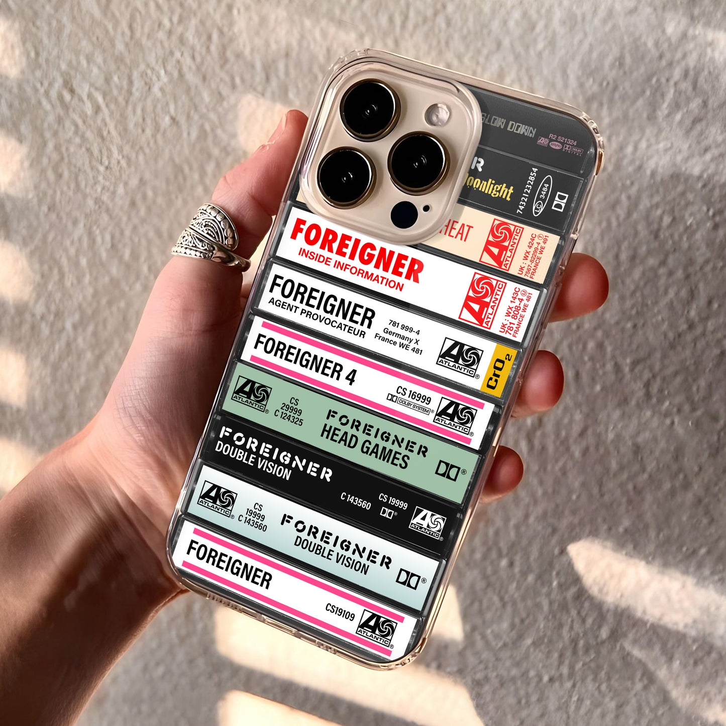 Foreigner Albums Cassette Collection Retro Phone Case
