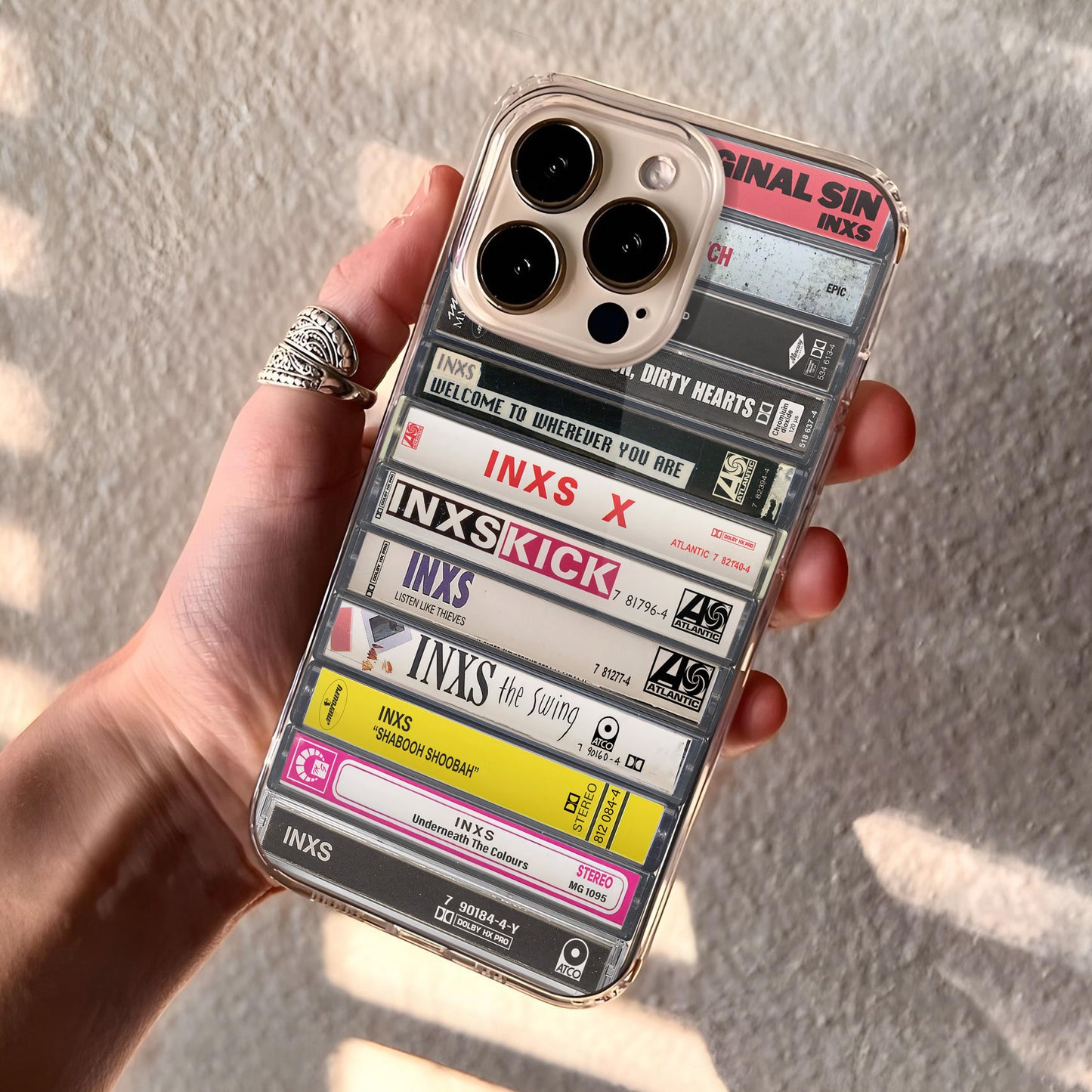 INXS Albums Cassette Collection Retro Phone Case