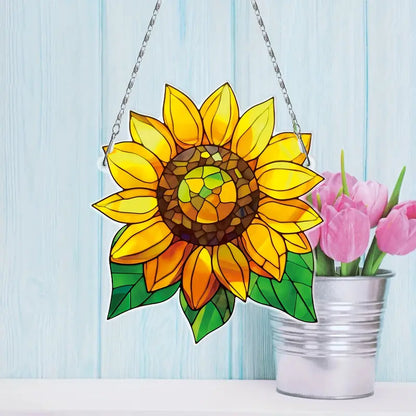 Beautiful Sunflower Acrylic Window Hanging