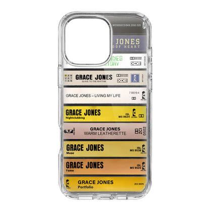 Grace Jones Albums Cassette Collection Retro Phone Case