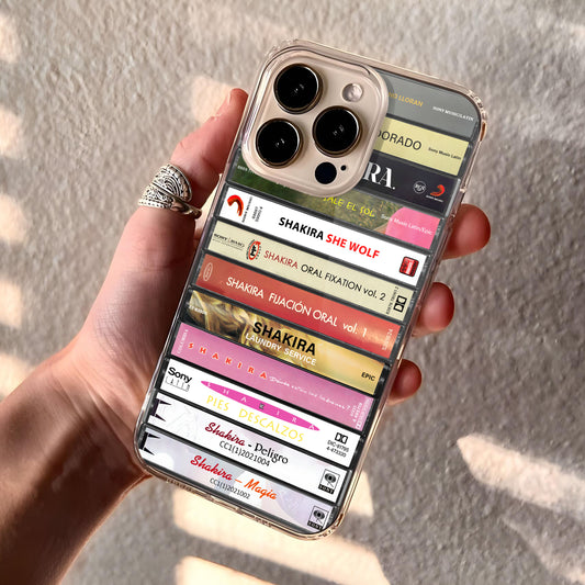 Shakira Albums Cassette Collection Retro Phone Case