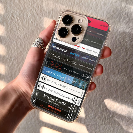 Mylene Farmer Albums Cassette Collection Retro Phone Case