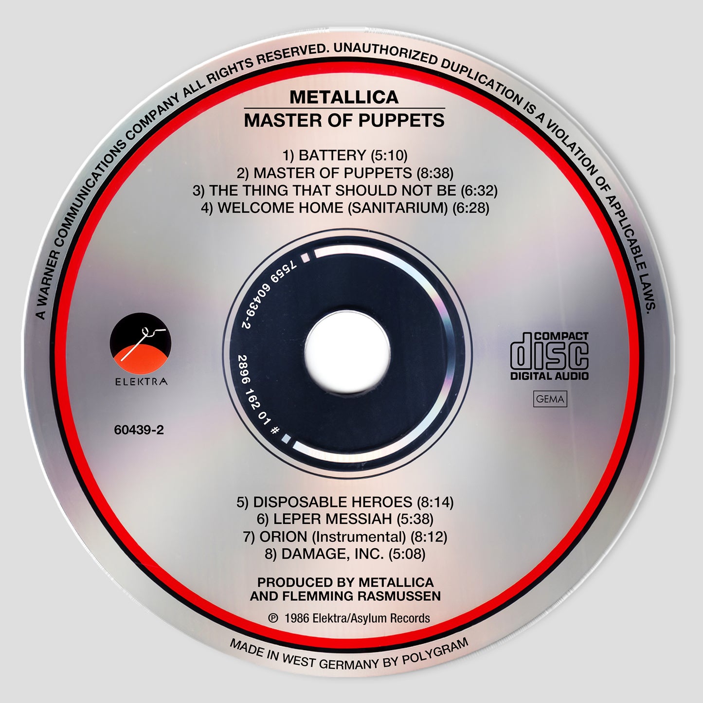 Master Of Puppets CD Magnetic Phone Grip - Metallica