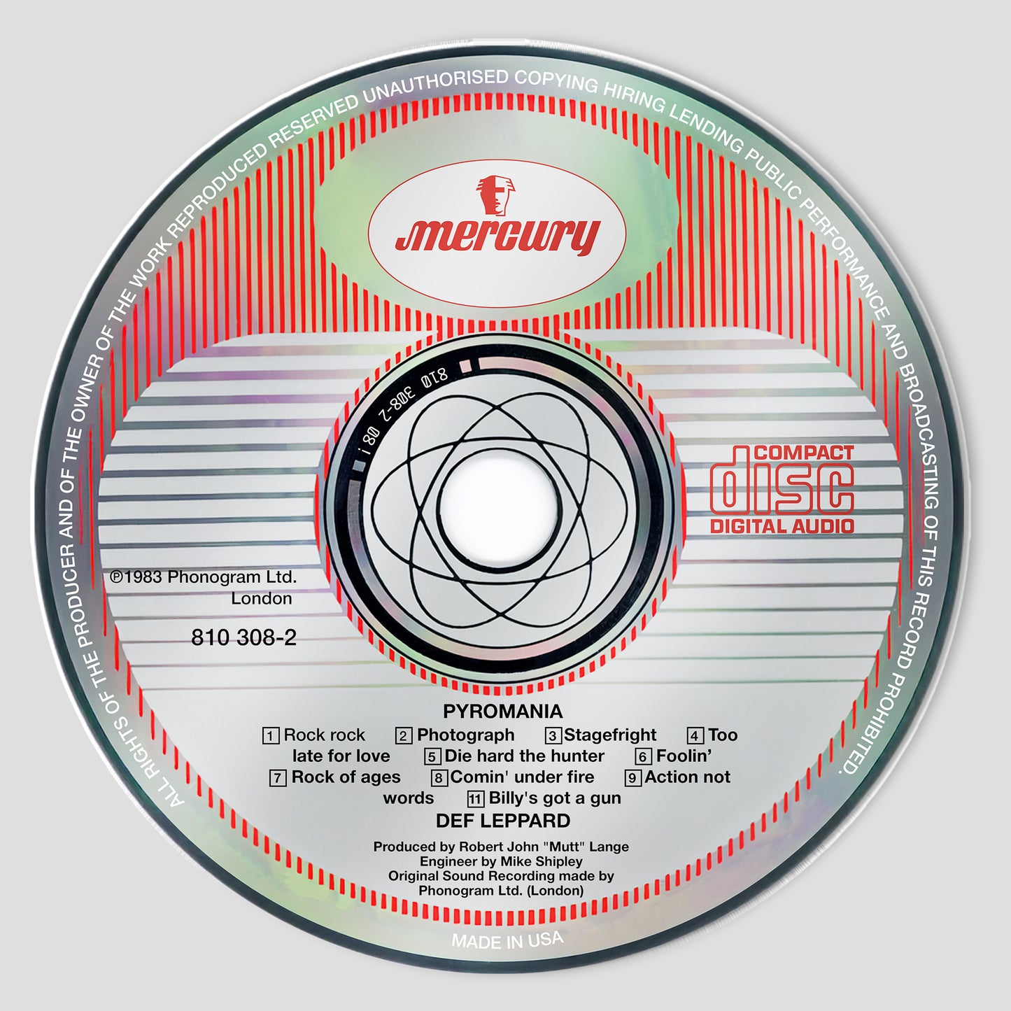 Pyromania CD Magnetic Phone Grip - Def Leppard