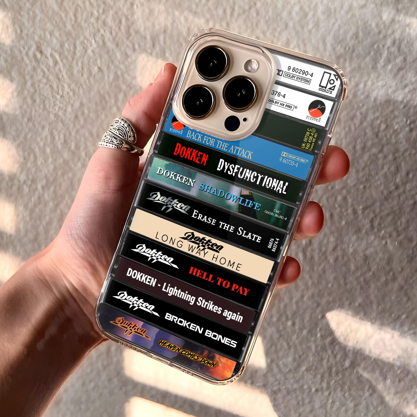 Dokken Albums Cassette Collection Retro Phone Case