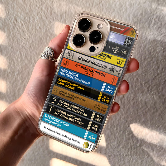 George Harrison Albums Cassette Collection Retro Phone Case