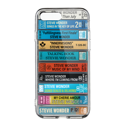 Stevie Wonder Albums Cassette Collection Retro Phone Case