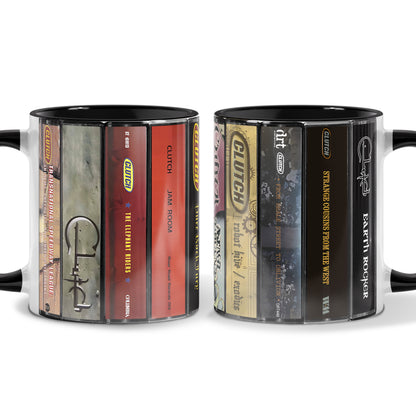 Clutch Albums Cassette Collection Retro Accent Mug